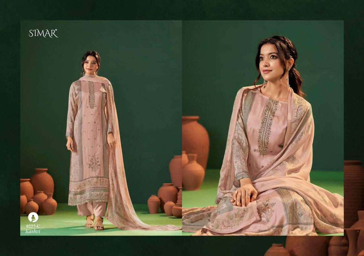 Glossy Kashvi Pure Cotton Dress Material - Amrah Wholesale