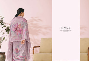 Glossy Kayaa Pure Lawn Cotton Digital Print Dress Material - Amrah Wholesale