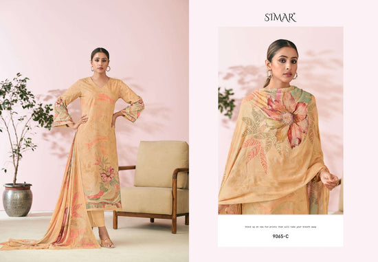 Glossy Kayaa Pure Lawn Cotton Digital Print Dress Material - Amrah Wholesale