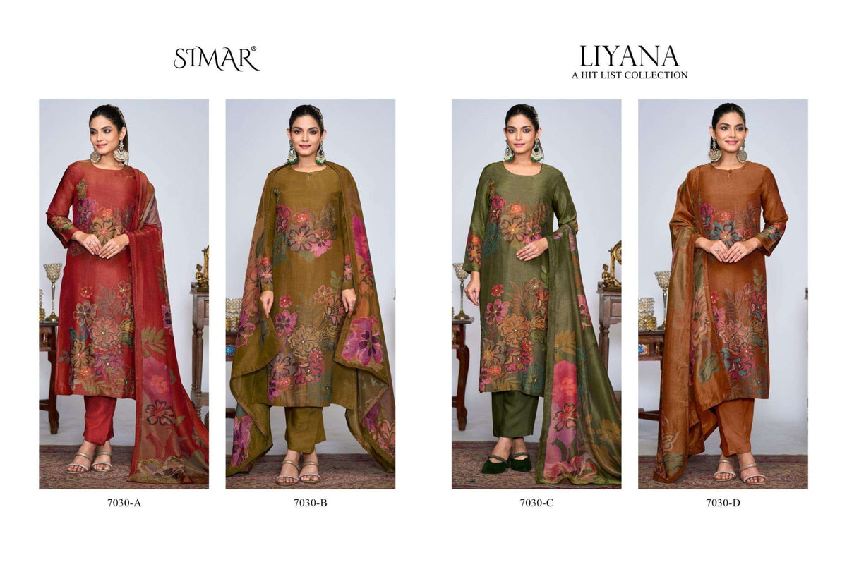Glossy Liyana Dress Material Wholesale Catalogue - Amrah Wholesale