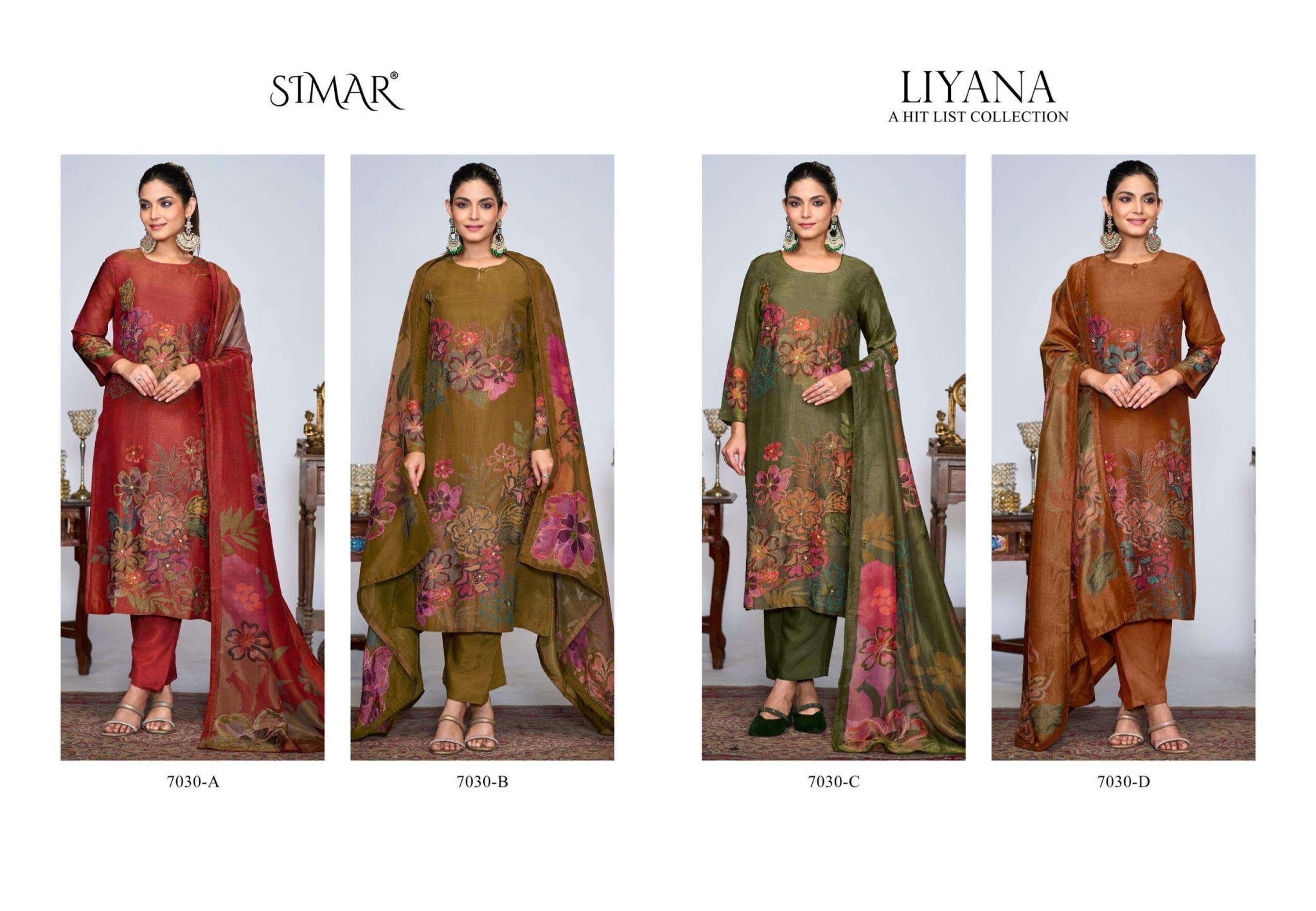 Glossy Liyana Dress Material Wholesale Catalogue - Amrah Wholesale