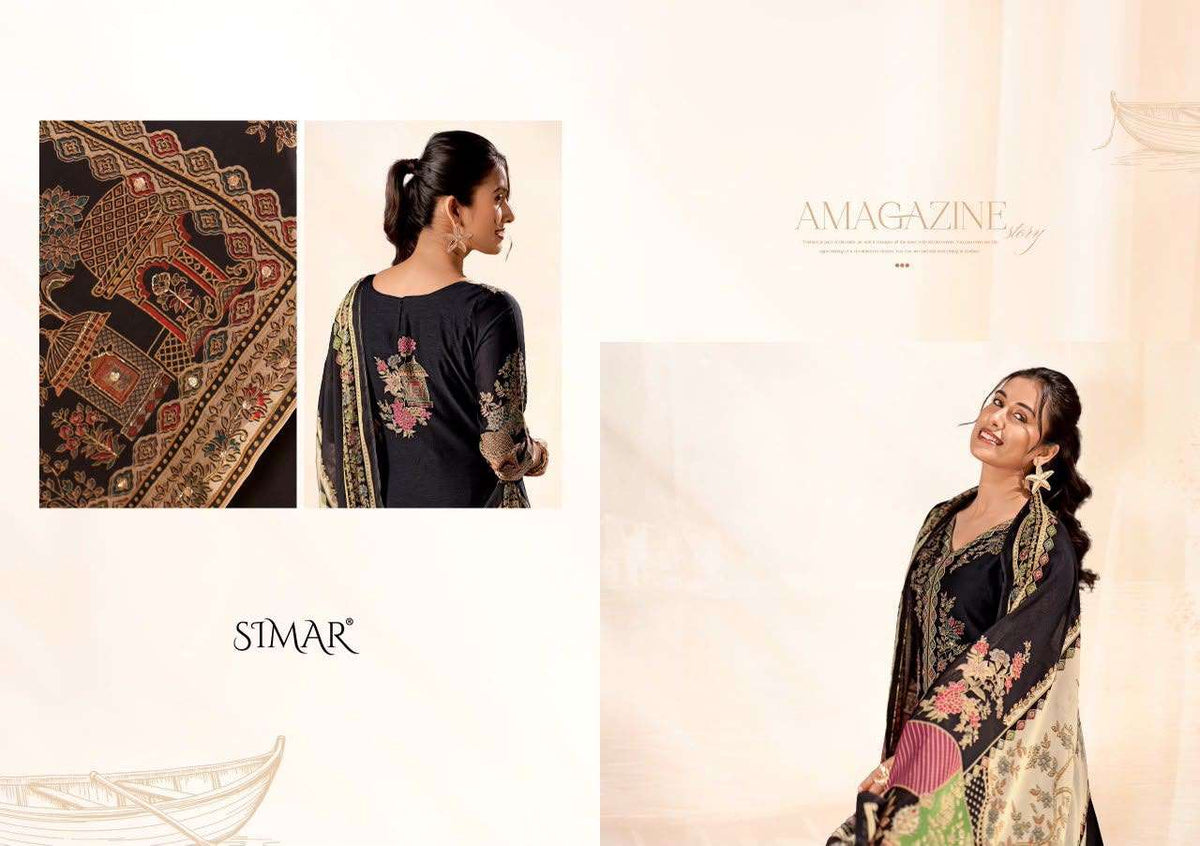 Glossy Mantra Pure Viscose Pashmina Digital Print Dress Material