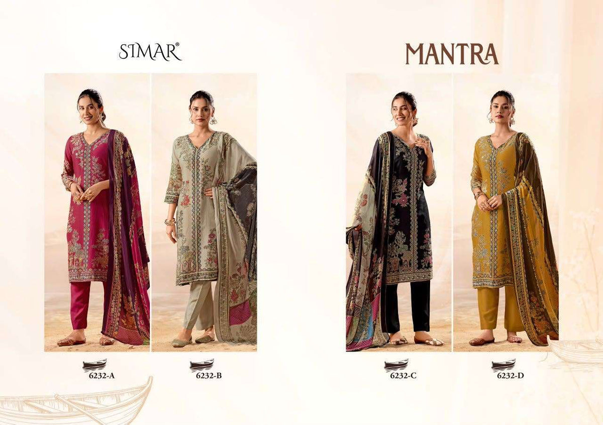 Glossy Mantra Pure Viscose Pashmina Digital Print Dress Material