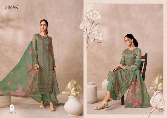 Glossy Morni Lawn Cotton Dress Material - Amrah Wholesale