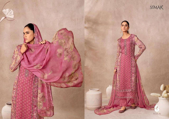 Glossy Morni Lawn Cotton Dress Material - Amrah Wholesale