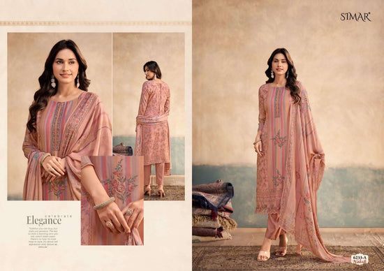 Glossy Naksh Premium Muslin Dress Material - Amrah Wholesale