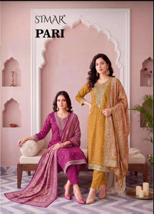 Glossy Pari Pure Viscose Pashmina Jacquard Dress Material