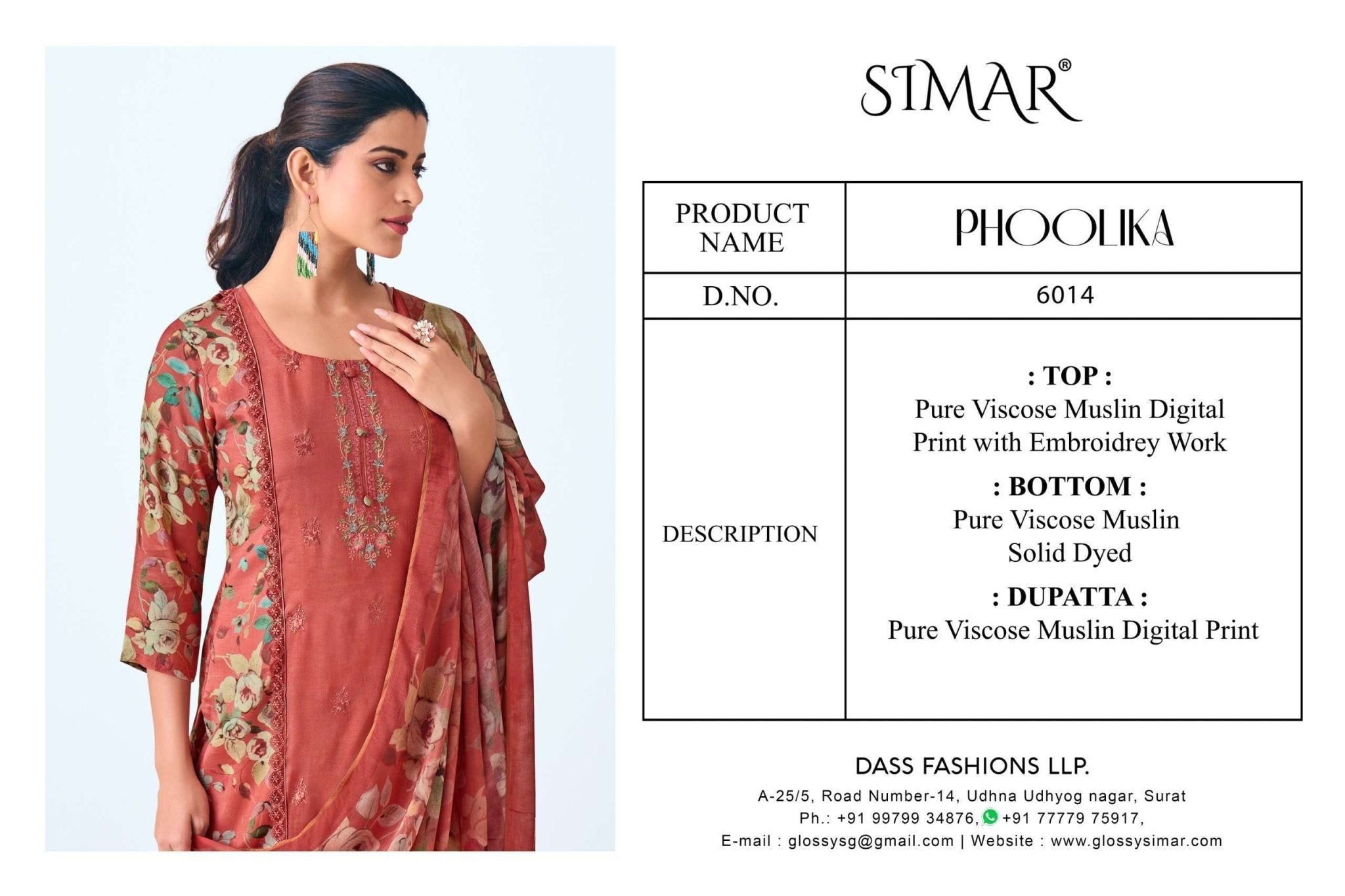 Glossy Phoolika 6014 - Amrah Wholesale