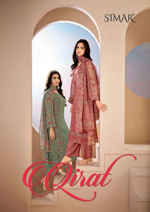 Glossy Qirat Pure Lawn Cotton Dress Material