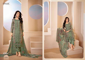 Glossy Qirat Pure Lawn Cotton Dress Material