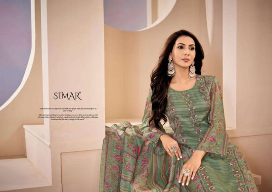 Glossy Qirat Pure Lawn Cotton Dress Material - Amrah Wholesale