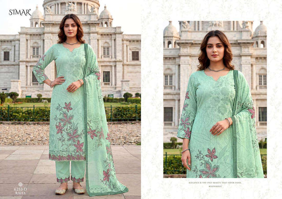 Glossy Simar Raha Cotton Dress Material - Amrah Wholesale