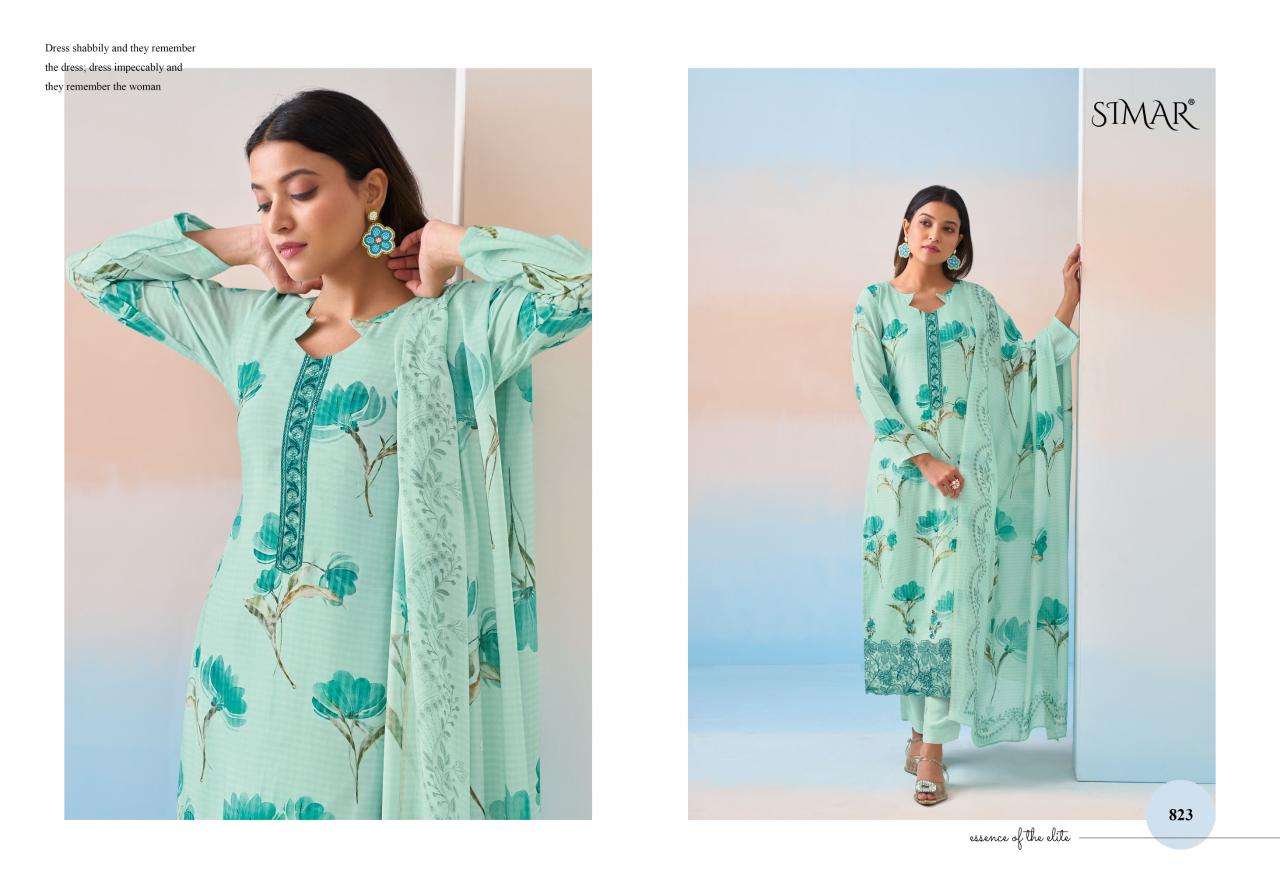 Glossy Saaras Pure Viscose Muslin Digital Printed Dress Material