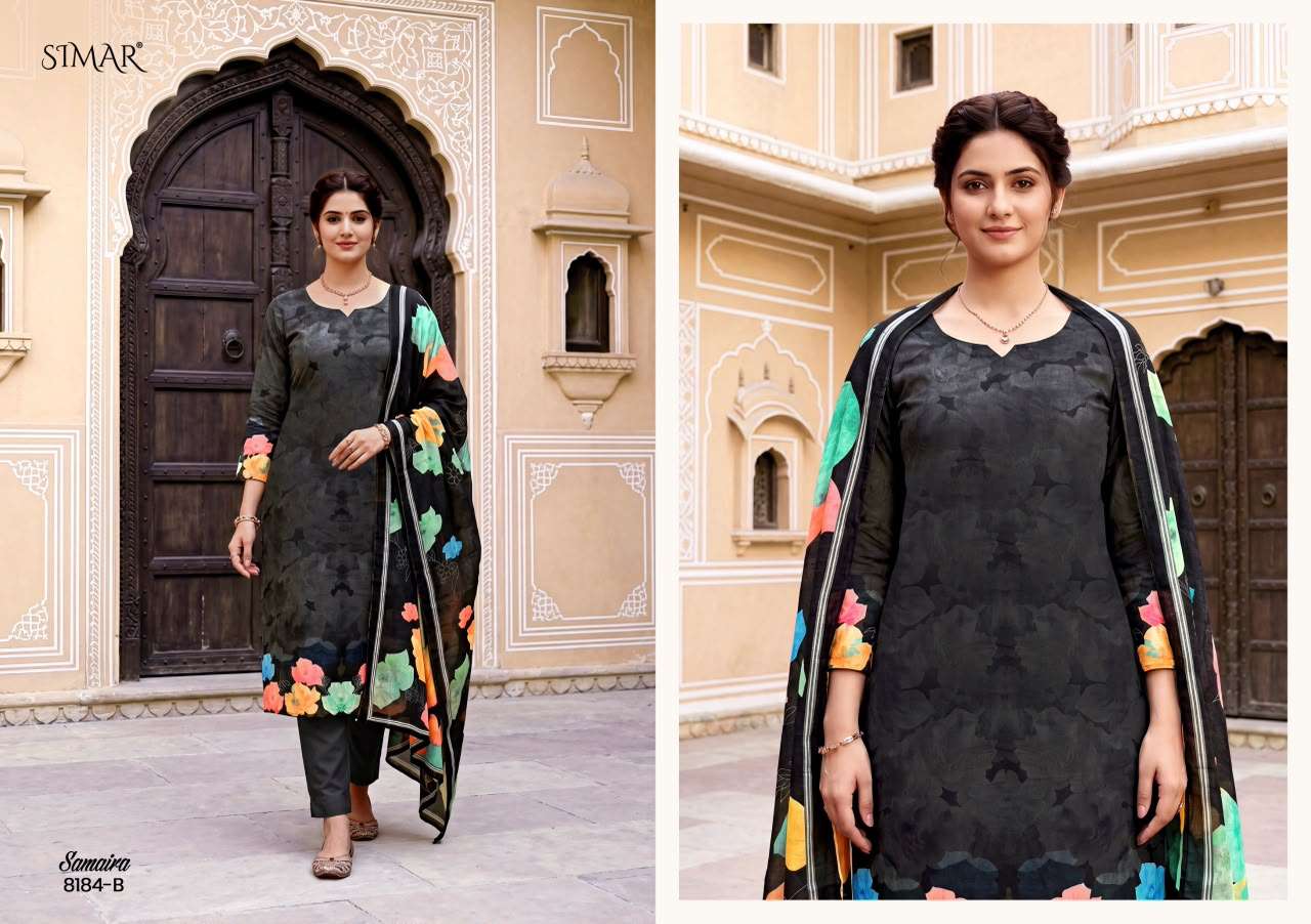 Glossy Samaira Pure Viscose Muslin Digital Printed Dress Material