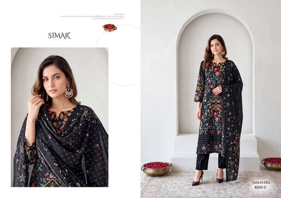 Glossy Samantha Pure Viscose Corduroy Winter Suit Catalog
