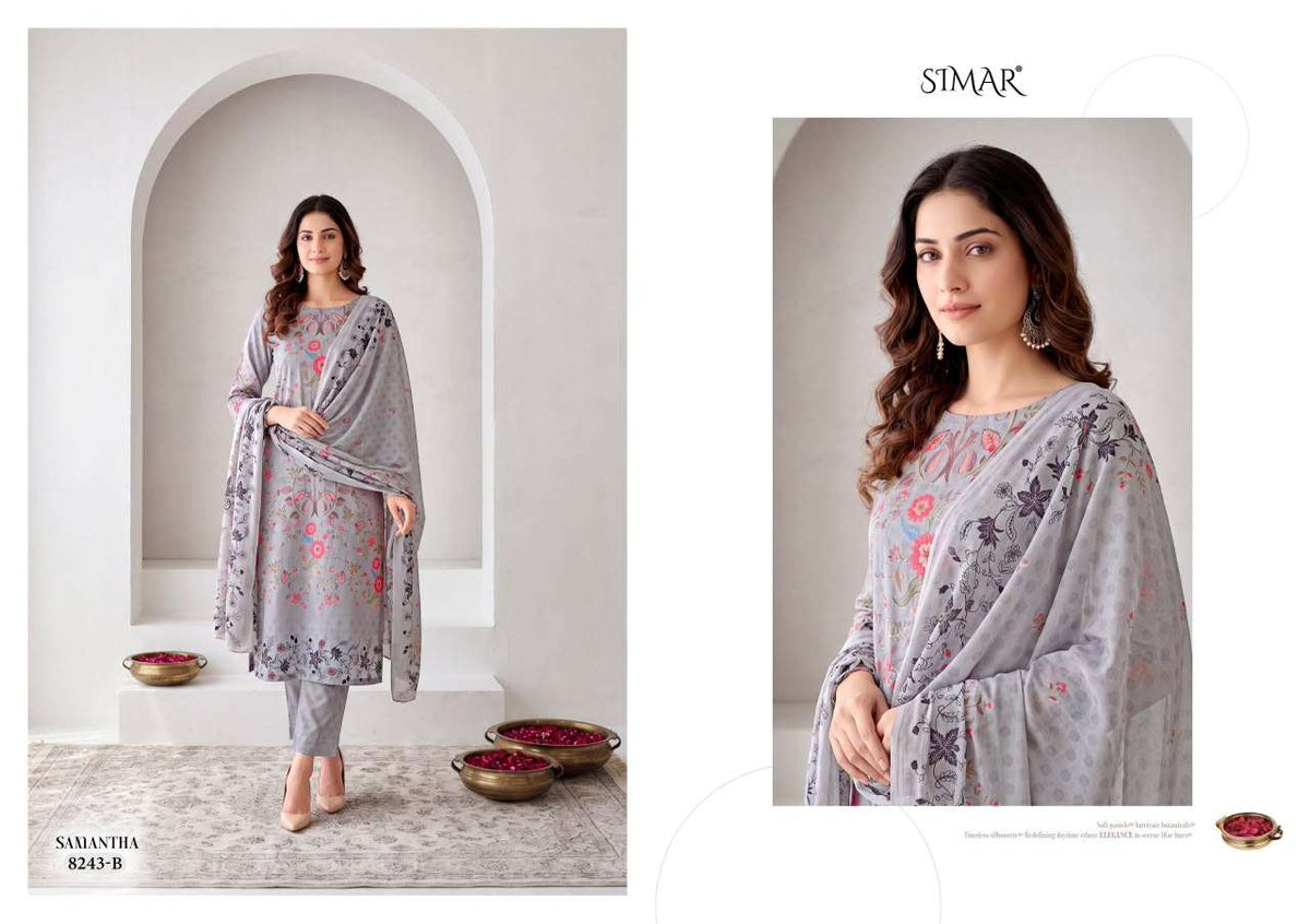 Glossy Samantha Pure Viscose Corduroy Winter Suit Catalog