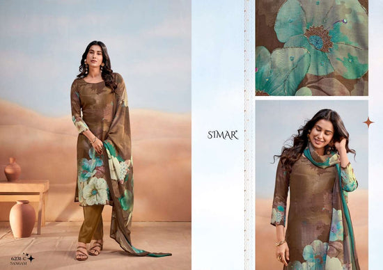 Glossy Sangam Pure Viscose Muslin Dress Material