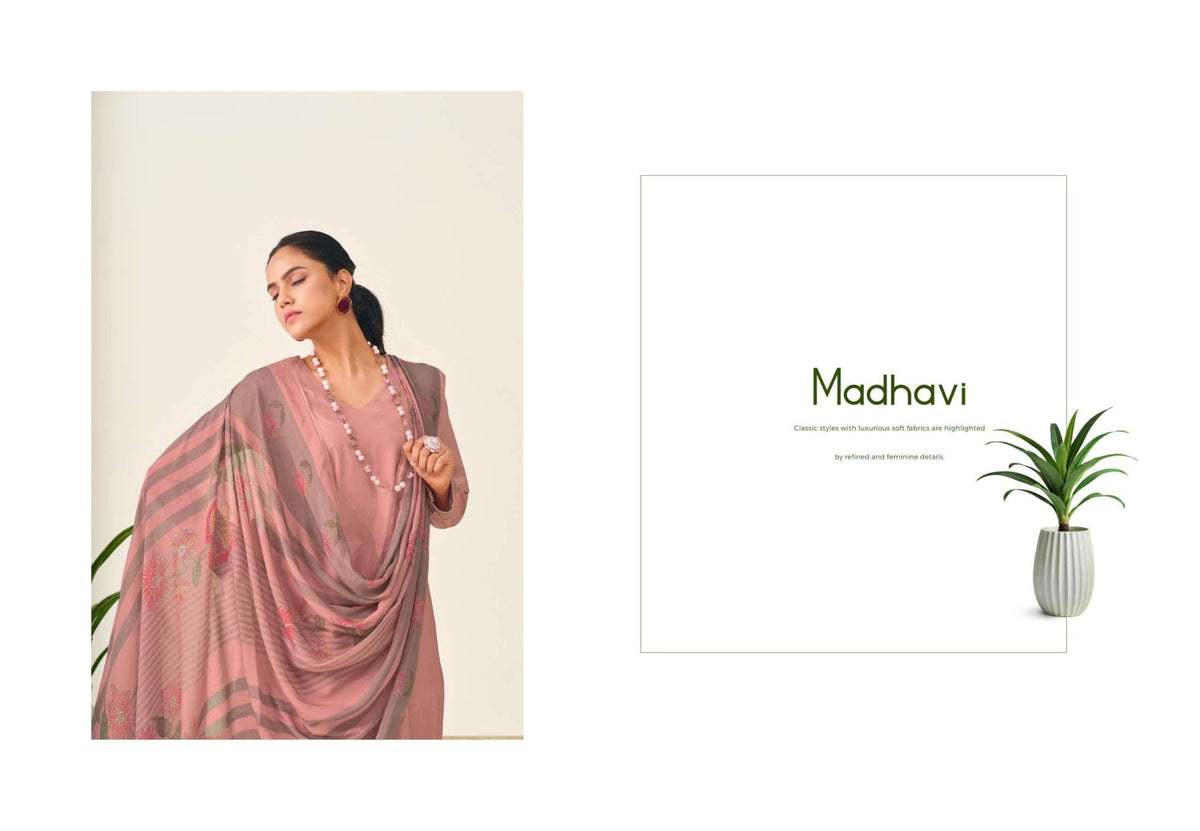 Glossy Simar Madhavi Dress Material Wholesale Catalogue - Amrah Wholesale