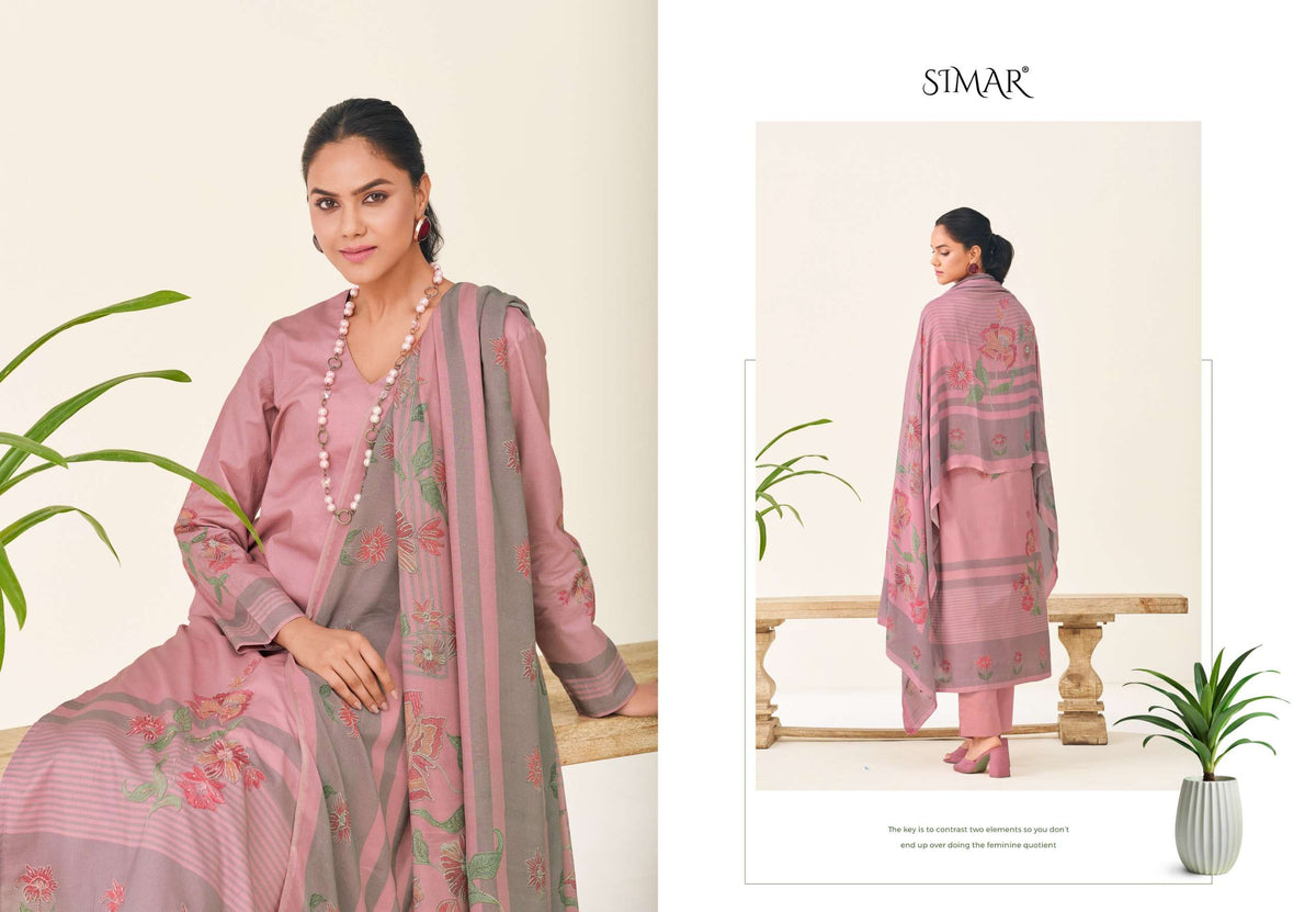 Glossy Simar Madhavi Dress Material Wholesale Catalogue - Amrah Wholesale