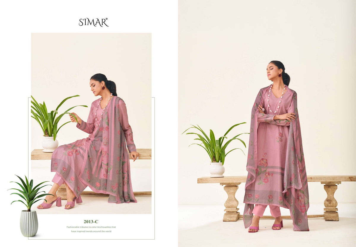 Glossy Simar Madhavi Dress Material Wholesale Catalogue - Amrah Wholesale