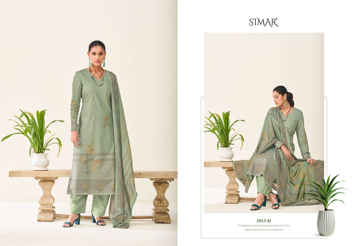 Glossy Simar Madhavi Dress Material Wholesale Catalogue - Amrah Wholesale