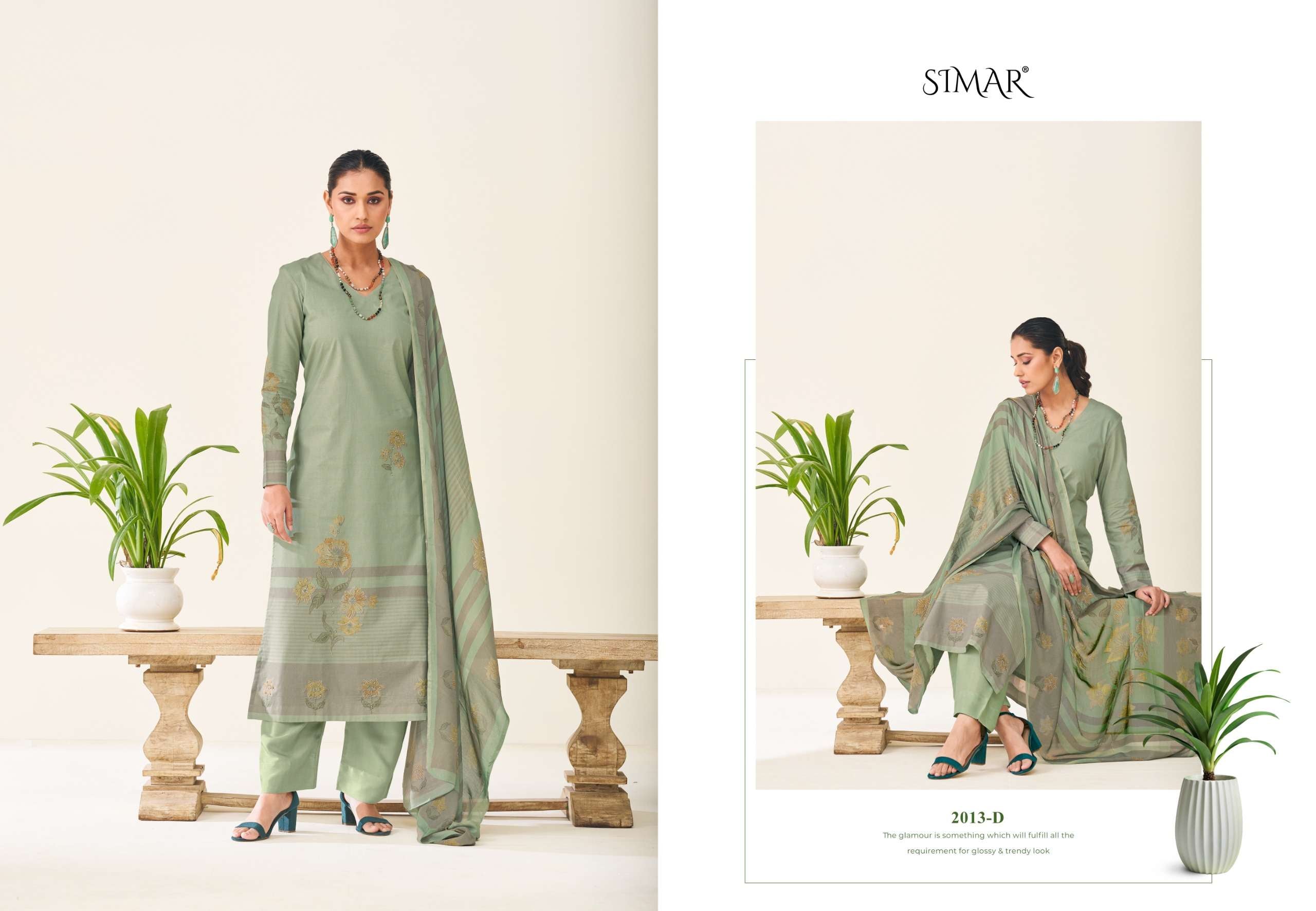 Glossy Simar Madhavi Dress Material Wholesale Catalogue - Amrah Wholesale