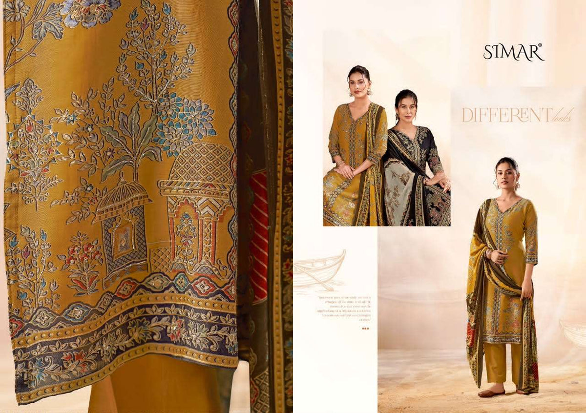 Glossy Simar Mantra Pure Lawn Cotton Dress Material Collection