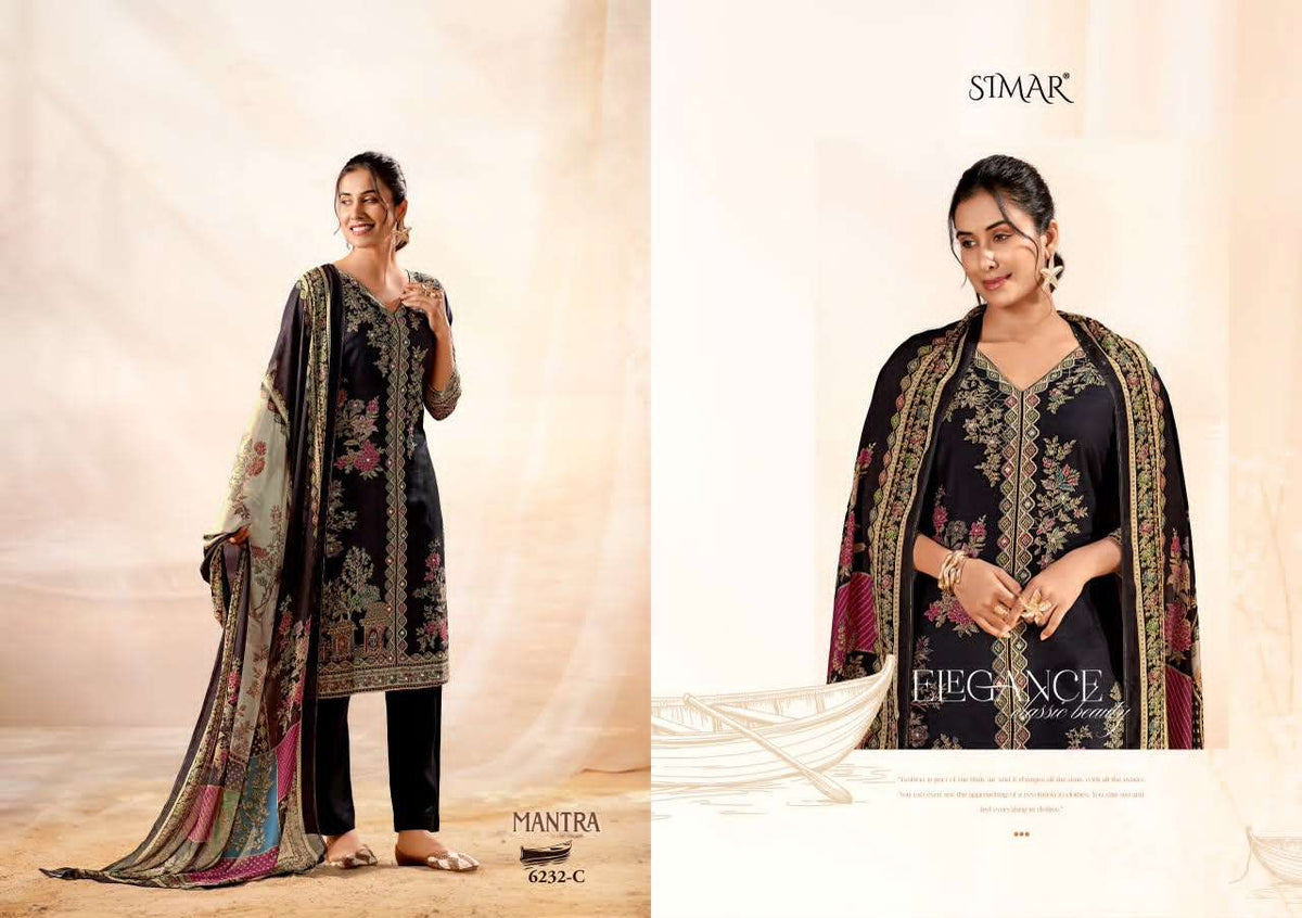 Glossy Simar Mantra Pure Lawn Cotton Dress Material Collection