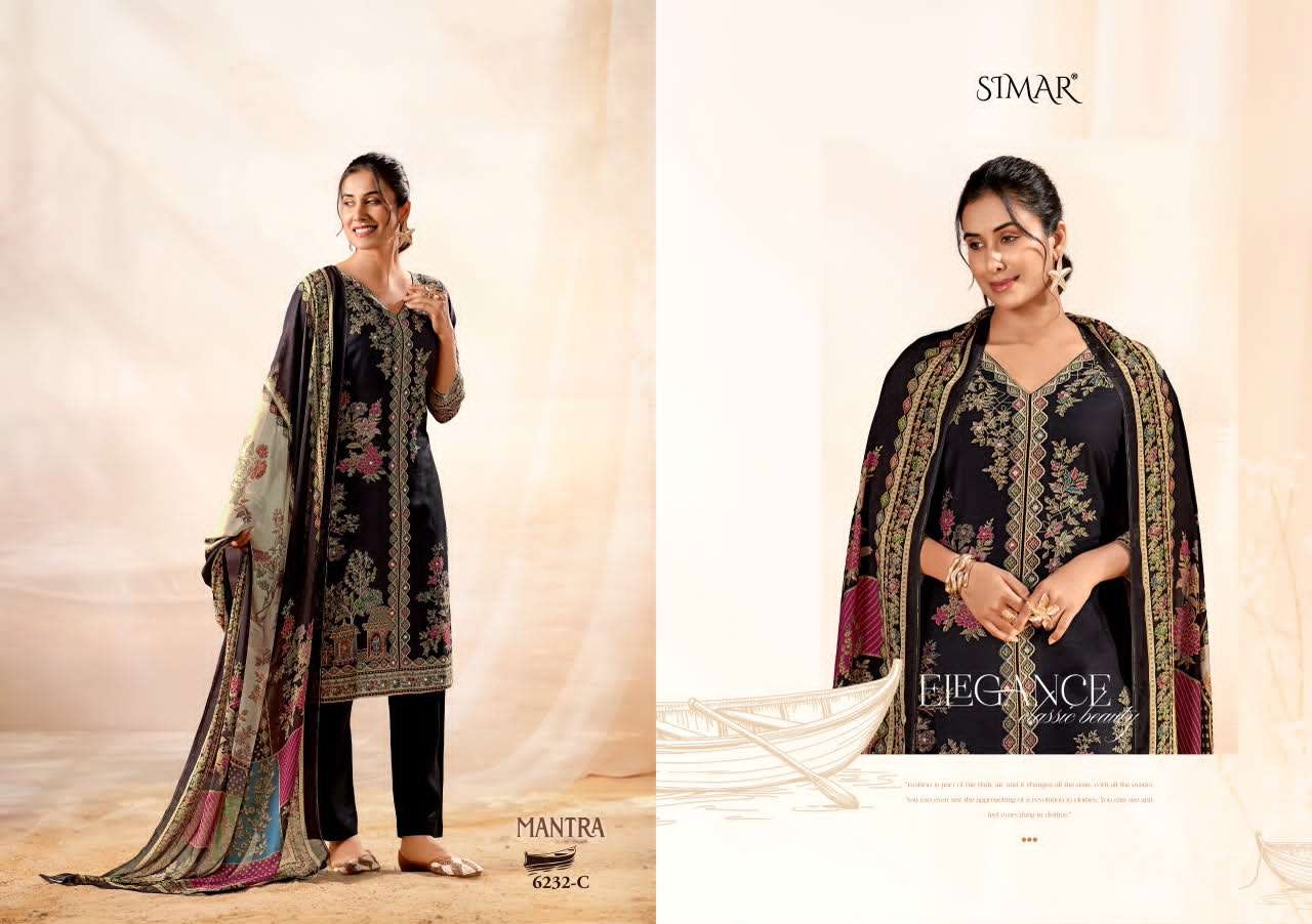 Glossy Simar Mantra Pure Lawn Cotton Dress Material Collection