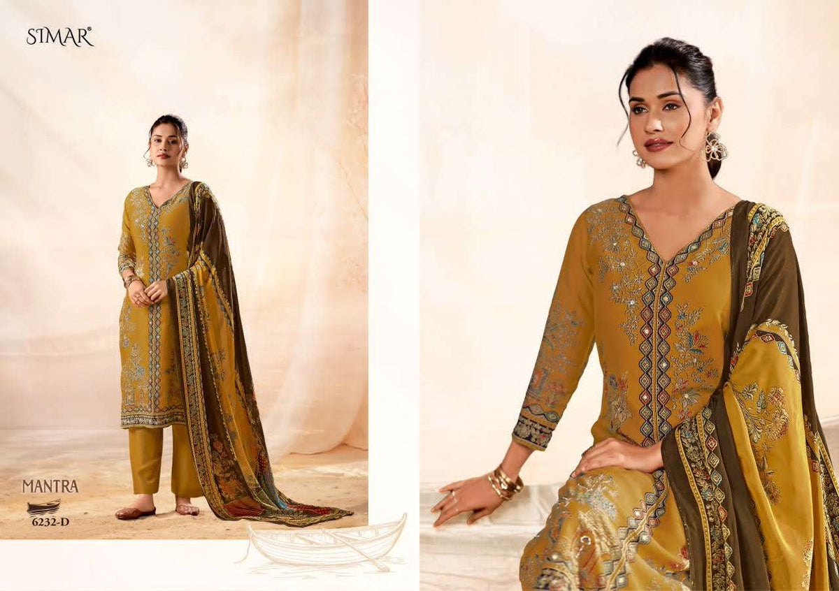 Glossy Simar Mantra Pure Lawn Cotton Dress Material Collection