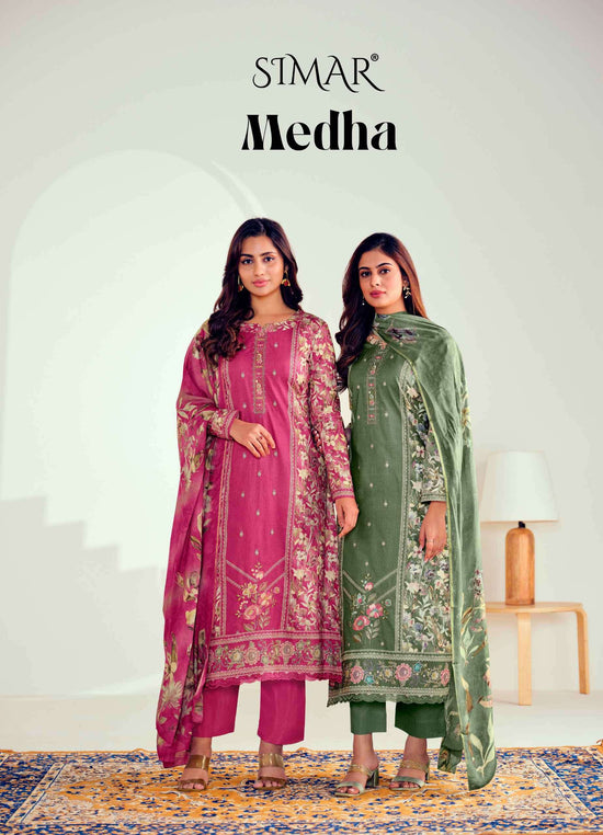 Glossy Simar Medha Dress Material Wholesale Catalogue - Amrah Wholesale