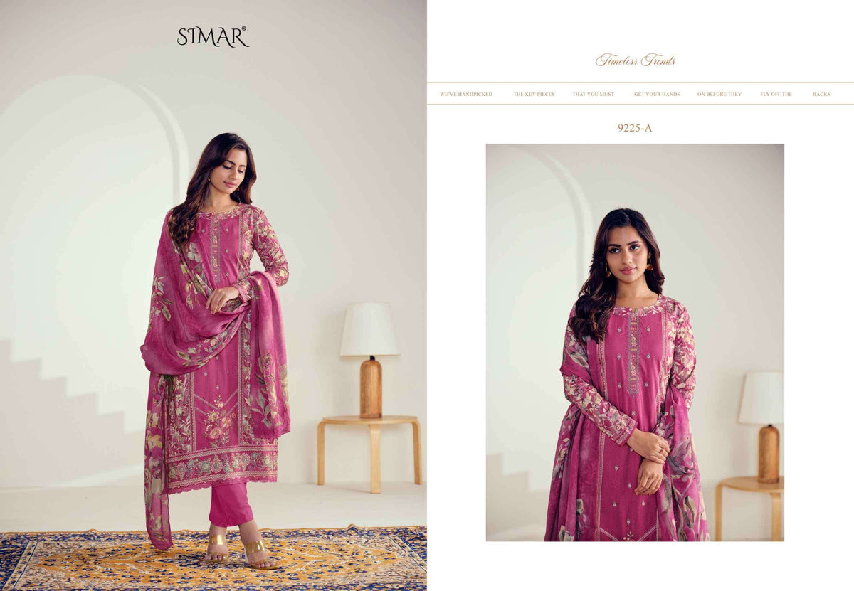 Glossy Simar Medha Dress Material Wholesale Catalogue - Amrah Wholesale