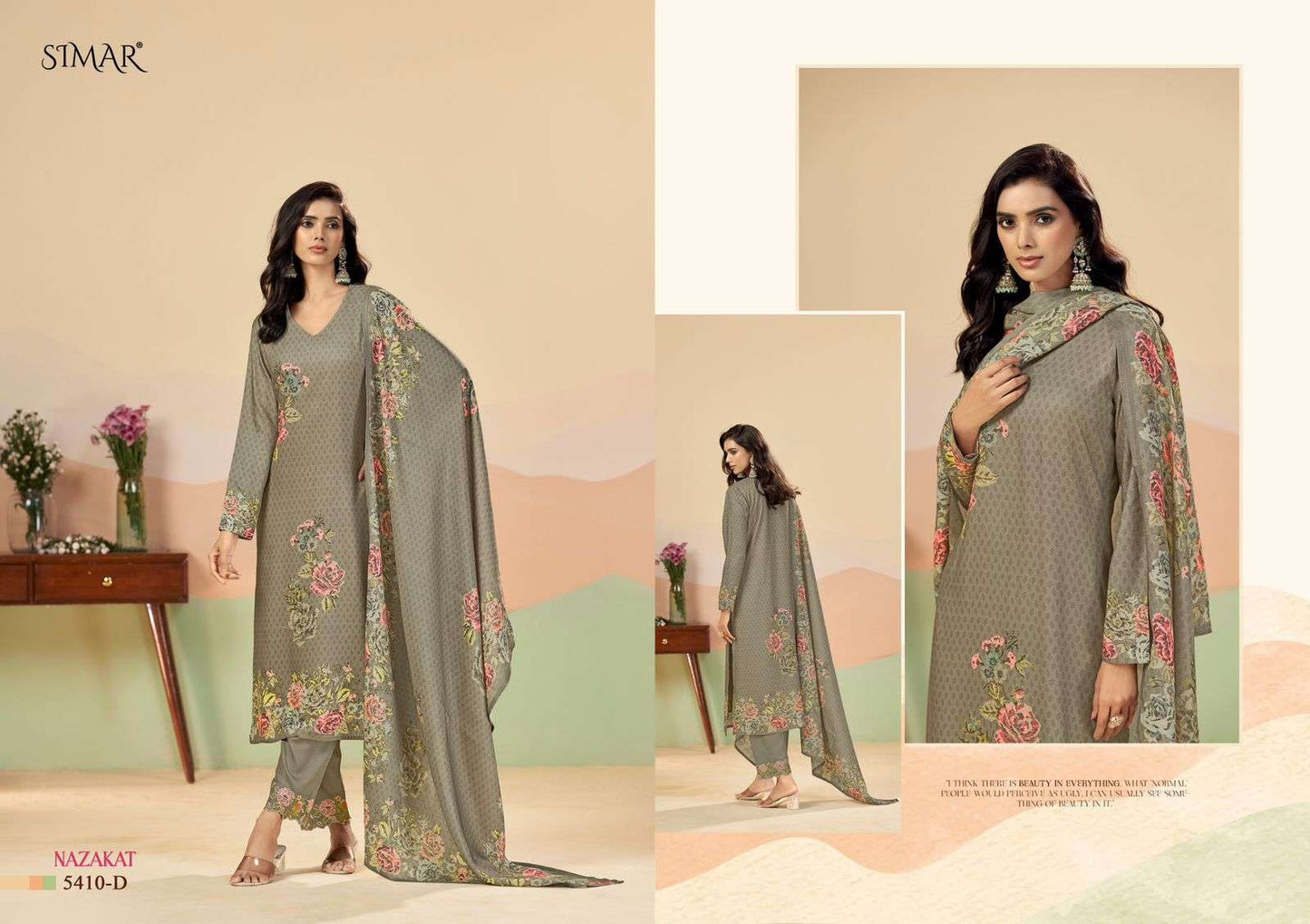 Glossy Simar Nazakat Dress Material Wholesale Catalogue - Amrah Wholesale