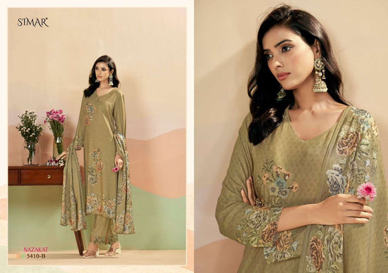Glossy Simar Nazakat Dress Material Wholesale Catalogue - Amrah Wholesale