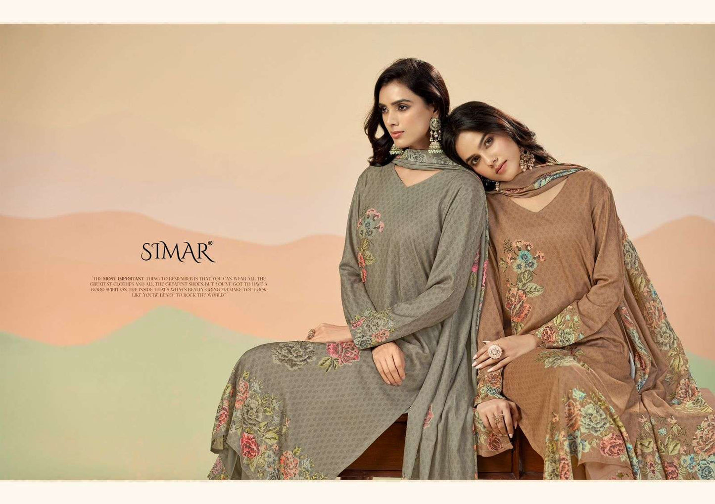 Glossy Simar Nazakat Dress Material Wholesale Catalogue - Amrah Wholesale