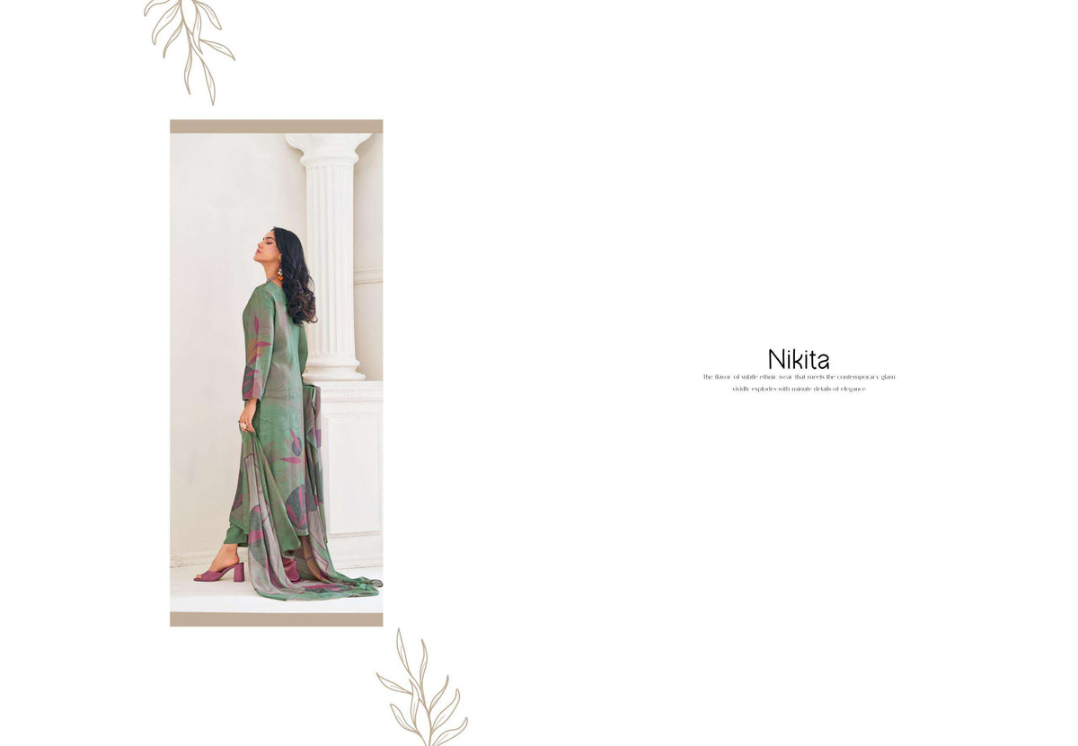 Glossy Simar Nikita Pure Viscose Muslin Digital Printed Salwar Suit