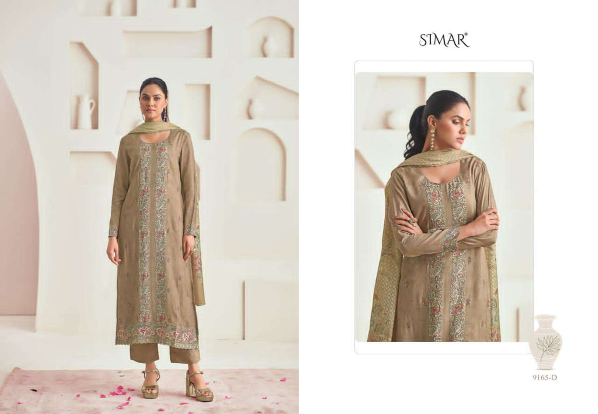 Glossy Simar Nyra Modal Muslin Digital Printed Embroidered Salwar Suit