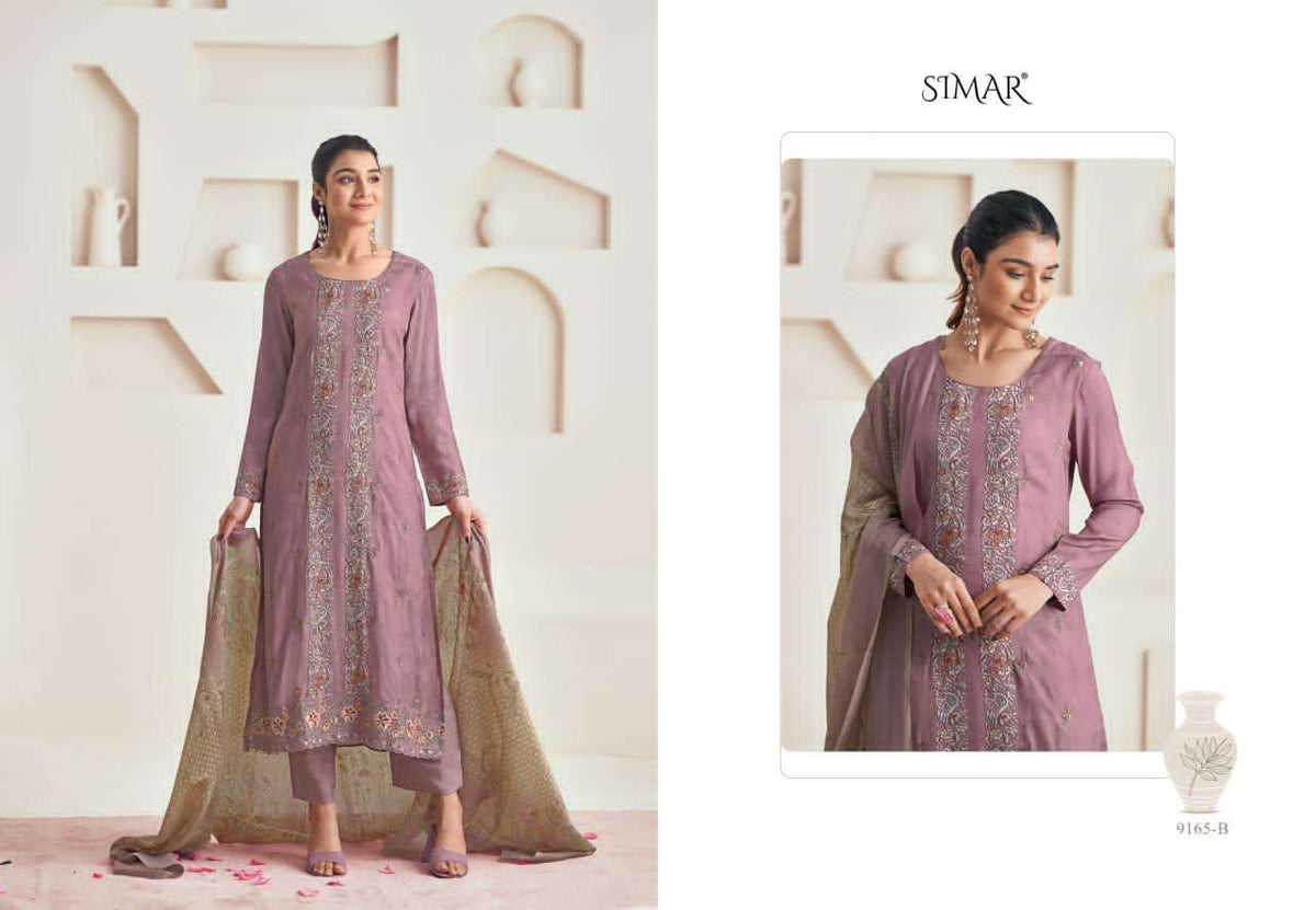 Glossy Simar Nyra Modal Muslin Digital Printed Embroidered Salwar Suit