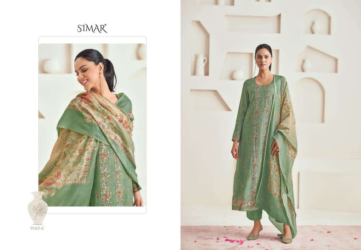 Glossy Simar Nyra Modal Muslin Digital Printed Embroidered Salwar Suit