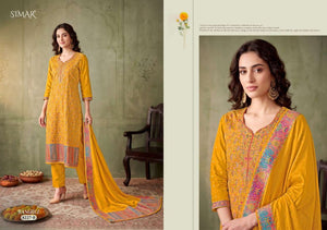 Glossy Simar Rangrez Pure Silk Jacquard Suit Set