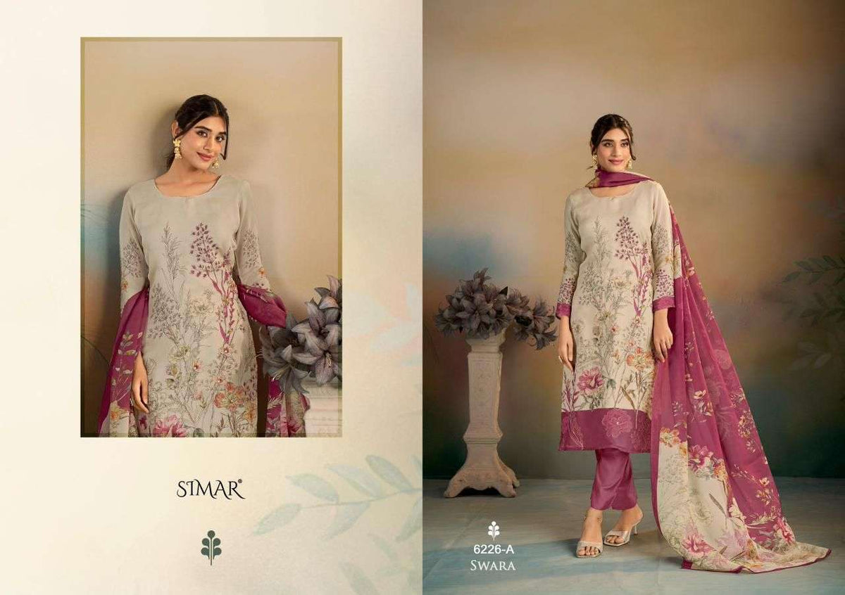 Glossy Swara Dress Material - Amrah Wholesale
