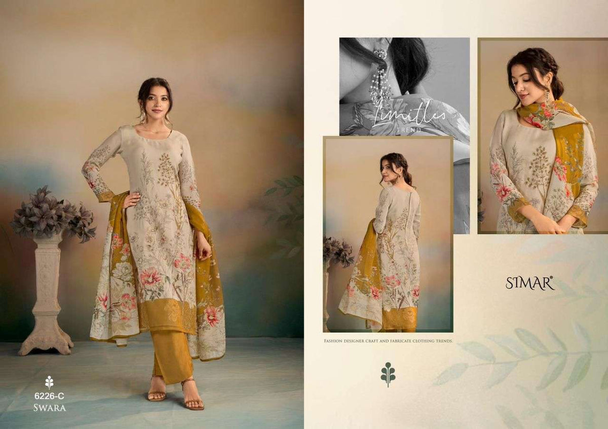 Glossy Swara Dress Material - Amrah Wholesale