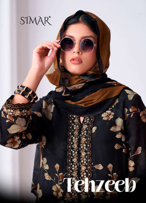 Glossy Tehzeeb Viscose Muslin Dress Material