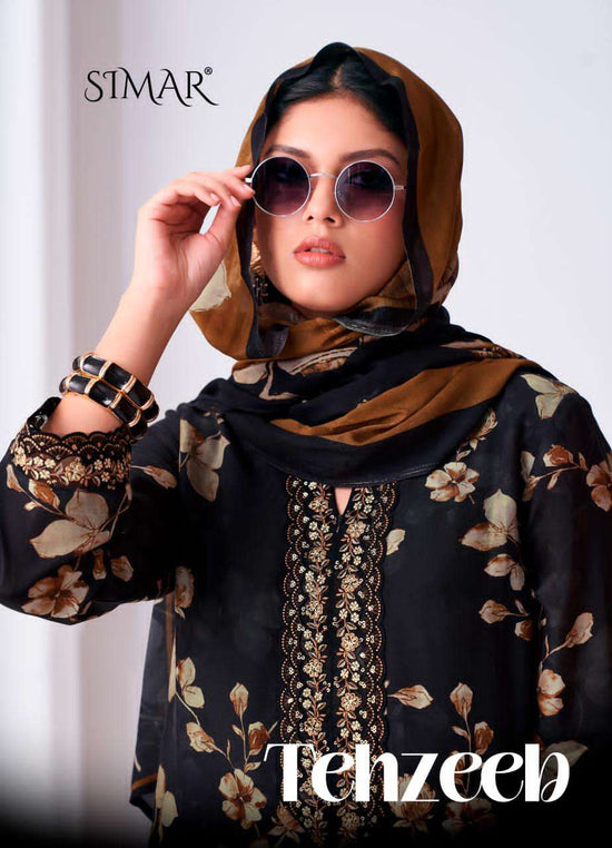 Glossy Tehzeeb Viscose Muslin Dress Material