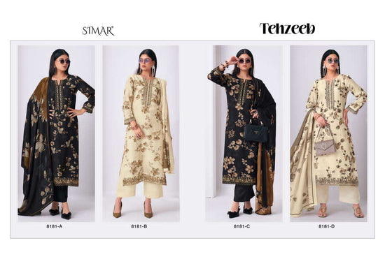 Glossy Tehzeeb Viscose Muslin Dress Material