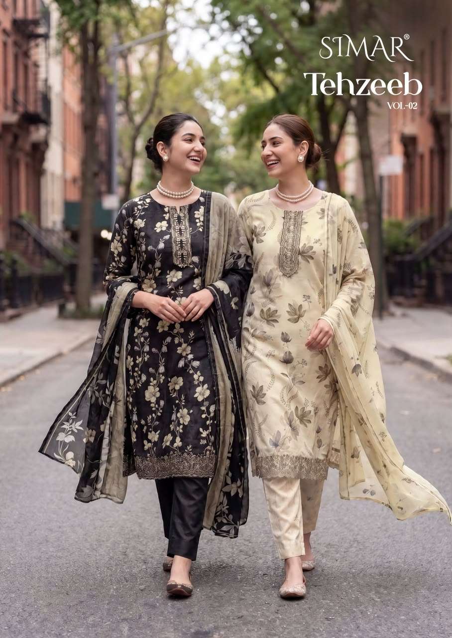 Glossy Tehzeeb Vol 2 Pure Viscose Muslin Dress Material