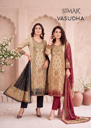 Glossy Vasudha Pure Twill Organza Fancy Dress Material