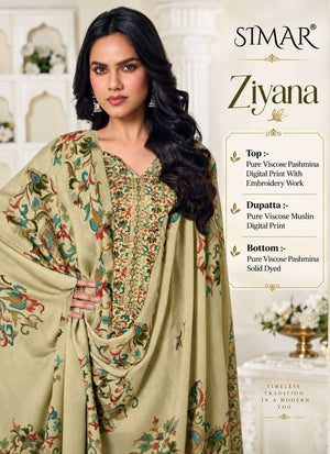 Glossy Ziyana Pure Viscose Pashmina Dress Material