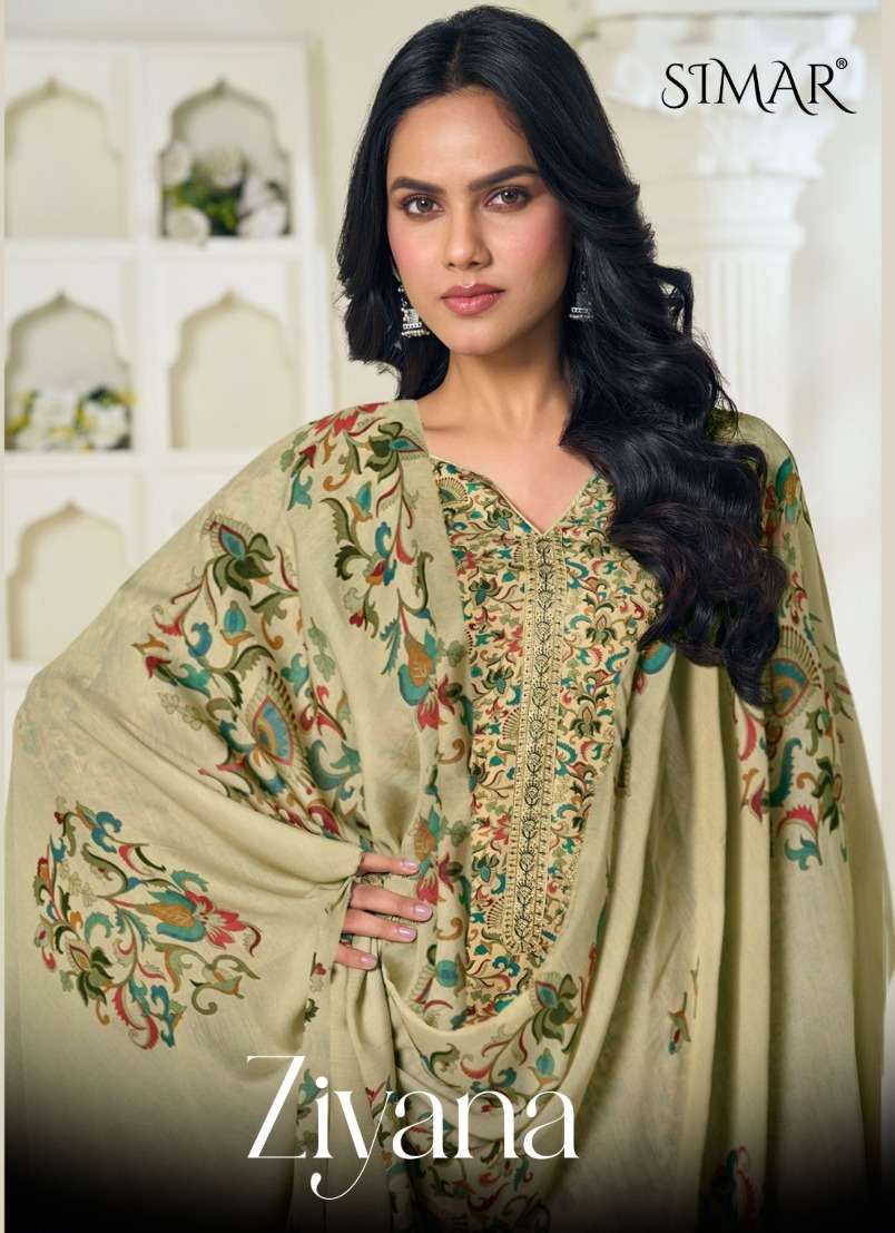 Glossy Ziyana Pure Viscose Pashmina Dress Material