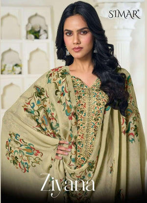 Glossy Ziyana Pure Viscose Pashmina Dress Material